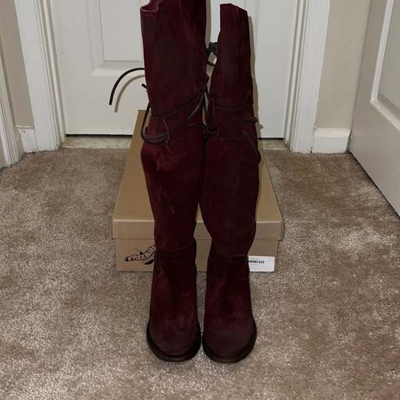 Freebird by Steven Shoes - Freebird by Steven Blain boots. Over the knee. Size 7. EUC! Burgundy.